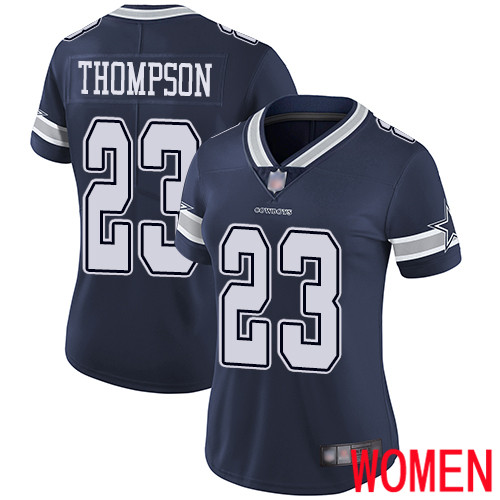 Women Dallas Cowboys Limited Navy Blue Darian Thompson Home #23 Vapor Untouchable NFL Jersey->women nfl jersey->Women Jersey